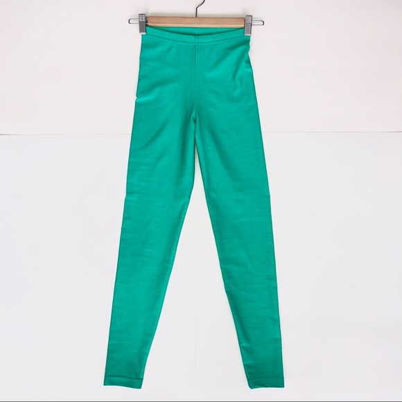 5/$20 American Apparel green leggings, size Small - Picture 5 of 8